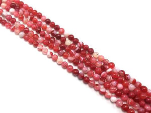 Color Sardonyx Peach Round Beads 16Mm