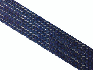 Matte Agate Druzy Blue Round Beads 4Mm