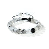 Black Tourmalated Quartz Round Beads Slide Bracelet 8mm