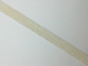 Bamboo Coral White Faceted Rounds 3Mm