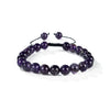 Amethyst Round Beads Slide Bracelet 8mm