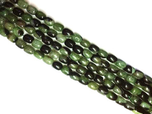 Color Agate Green Black Bucket 10X14Mm