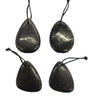 Shungite Pear Shape And Freeform Shape Pendant 30X40mm