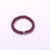 Garnet Round Beads Ring 3mm