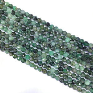 Emerald faceted beads 5mm