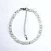 Blue Moonstone Super Precision Cut Cube 4x4mm bracelet