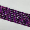 Purple Tiger Eye Faceted Roundel 4X6mm