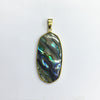 Abalone Flat Oval Shape Pendant 23X45mm