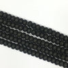 Black Lava Stone Roundel 5X8mm