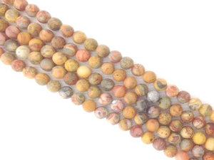 Matte Crazy Lace Agate Round Beads 4Mm