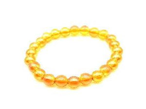 Glass Ab Orange Bracelet 8Mm