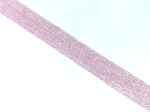 Rose Quartz Super Precision Cut Faceted Rounds 14 Inch 2Mm