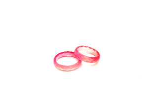 Color Agate Rose Ring Faceted 5Mm