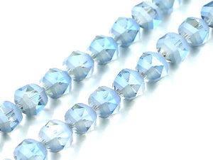 Thunder Polish Glass Crystal Blue Faceted Rounds 13Mm