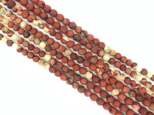 Matte Red Jasper G2 Round Beads 8Mm
