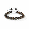 Bronzite Round Beads Slide Bracelet 8mm