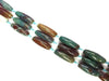 Day Pearl Agate Dark Green Rice 14X40Mm