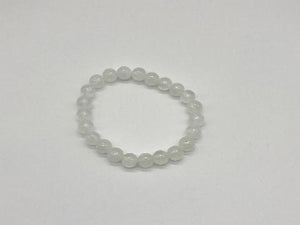 Color Stone White Bracelet 8Mm