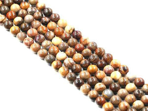 Wooden Agate Round Beads 14Mm