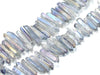 Crystal Quartz Gray Stick(Egaduated) 8X25-12X50Mm