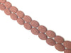 Lava Stone Red Flat Oval 26X19Mm