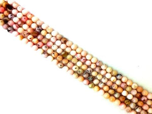 Pink Opal Faceted Rounds 6Mm