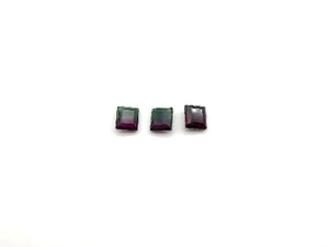 Glass Red Green Pillow Ring Surface 10X12Mm