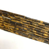 Tiger eye tube 4x13mm
