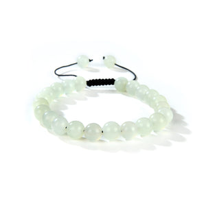 New Jade Round Beads Slide Bracelet 8mm