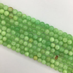 Green Calcite Round Beads 8mm