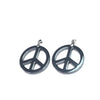 Hematite Peace Pendant 30mm