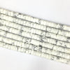 Howlite White Heishi 3X6mm
