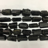 Special Finish Black Tourmaline Raw Nugget 15X28mm