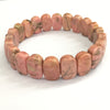 Rhodonite Faceted Oval 8X14mm Bracelet