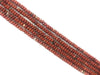 Matte Red Jasper Roundelle 4X6Mm