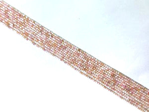 Pink Opal Super Precision Cut Faceted Rounds 14 Inch 2Mm