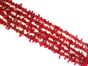 Bamboo Coral Red Free Form 3X9-3X18Mm