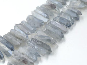 Matte Crystal Quartz Gray Stick(Egaduated) 8X25-12X50Mm
