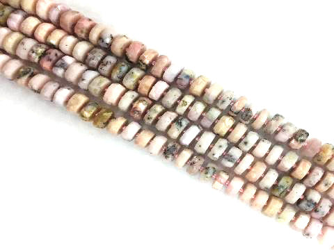 Wholesale Peruvian Pink Opal Tube Beads for Jewelry Making - Dearbeads
