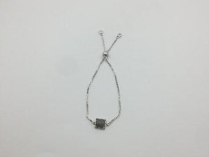 Labradorite Silver Edge Bracelet 9Mm