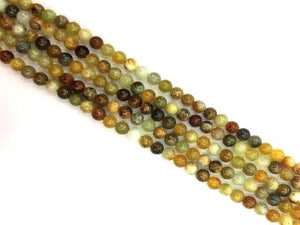 Flower Jade Round Beads 8Mm