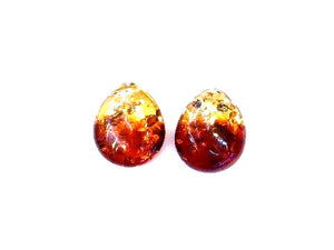 Synthetic Amber Pendant 40X54Mm