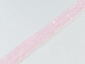 Thunder Polish Glass Crystal Pink Faceted Cube 2X2Mm