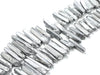 Crystal Quartz Siver Stick(Egaduated) 8X25-12X50Mm