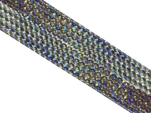 Glass Ab Purple Round Beads 6Mm