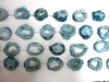 Colored Agate Druzy Blue Free Form Slab 25-50Mm