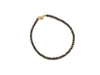 Hematite Gray Faceted Rounds Bracelet 3Mm