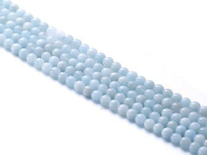 aquamarine round beads 4mm