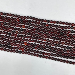 Cherry Amber Round Beads 5mm