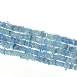 Aquamarine Irregular Thin Slice Shape 10-14mm